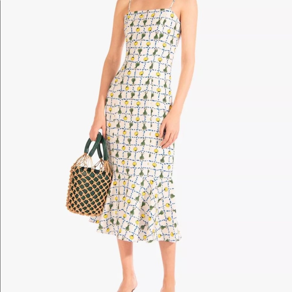 STAUD Lychee Dress- Ivory Crudite